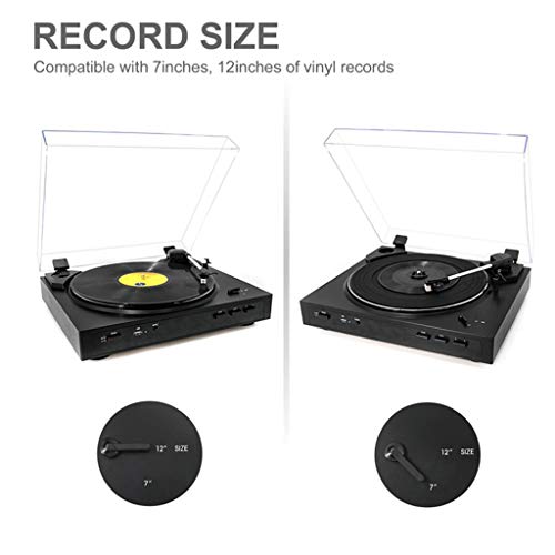 Tourne-Disque Vinyle, Tourne-Disque avec Haut-parleurs, Enregistrement USB convertit Le Vinyle en MP3, Tourne-Disque… - Les Beatles, Paul McCartney, John Lennon, RIngo Starr, George Harrison Tourne-Disque Vinyle, Tourne-Disque avec Haut-parleurs, Enregistrement USB convertit Le Vinyle en MP3, Tourne-Disque… – Image 3