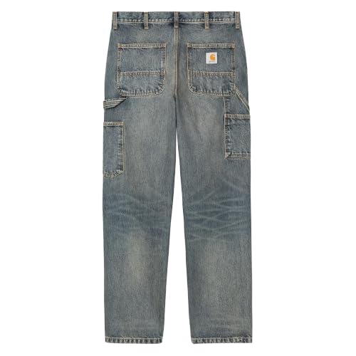 CARHARTT WIP Men's Denim Single Knee Pant Blue/Worn Used Washed