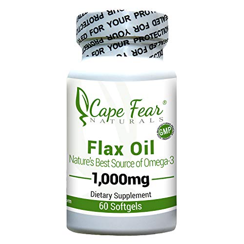 Cape Fear Naturals - Flax Oil - 60 softgels, 1000 mg each (2 Month Supply) by Cape Fear Naturals