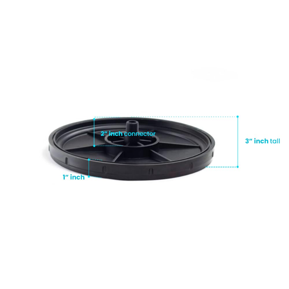 ECO270E Diffuseur de bulles fines 22,9 cm | Aération pour bassins, lacs, traitement des eaux usées, aquaculture et plus encore | Raccord NPT 1,9 cm | Facile à installer