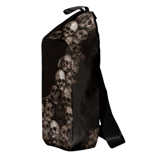 Sac à dos à bandoulière tête de mort, idée cadeau originale