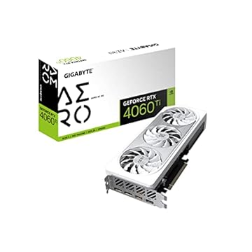 GIGABYTE Placa gráfica GV-N406TAERO OC-8GD GeForce RTX 4060 Ti AERO OC 8G, 3 ventoinhas WINDFORCE, 8GB 128-bit GDDR6, placa de vídeo