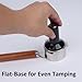 CAPFEI Bottomless Portafilter 54 mm Flat Sitting Compatible with Sage/Breville Barista Express, Pro, Touch, and Impress Wooden Handle