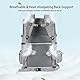 FASNATI Doppel-Fach Haustier Tragetasche Rucksack Katzentragetasche Rucksack für 2 kleine Katzen, Hunde und Kaninchen, perfekt für Reisen Wandern Camping Grau