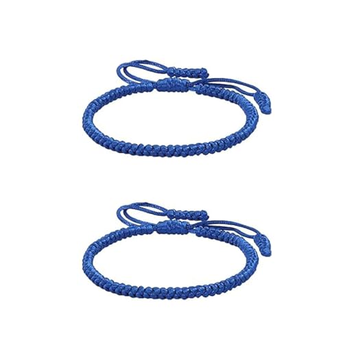 Blue Friendship Bracelets, Blue Rope Knots Friendship Bracelet, Bracelets for