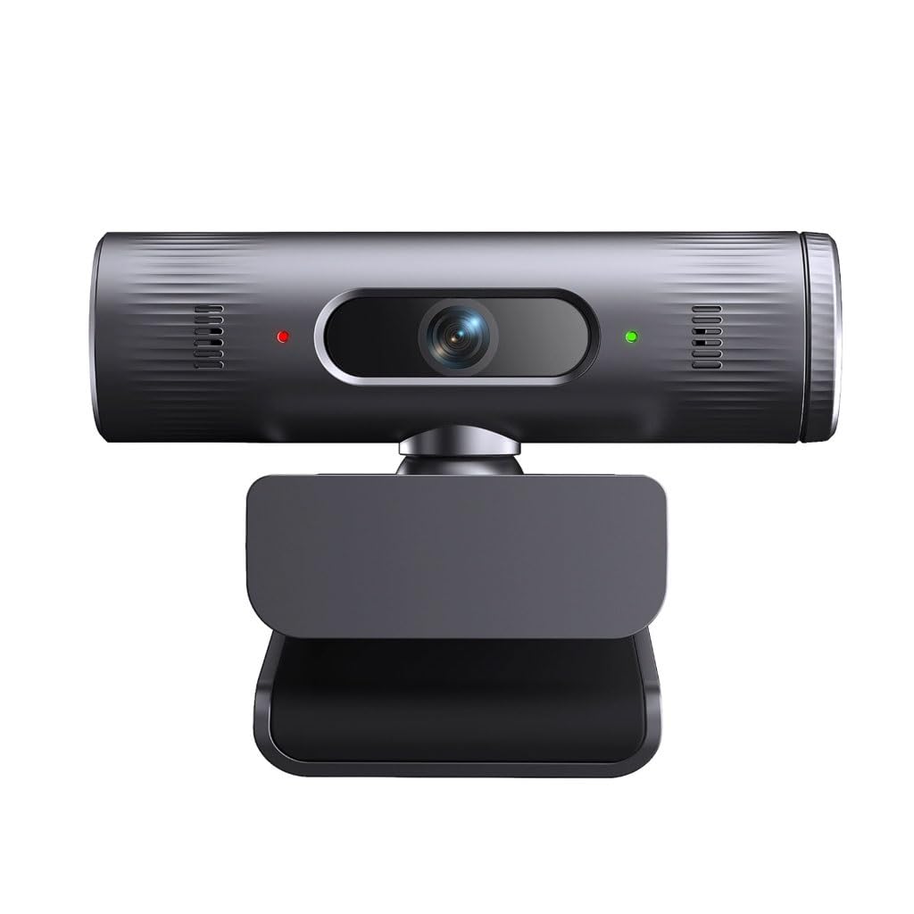LEIYTFE Fotocamera Per Computer Portatile HD Wide-angle E Video Web Camera, Modalità Di Bellezza, Doppi Microfoni Ad Annullamento Del Rumore, Webcam Per Computer Per Calling Meeting Gaming(4K)