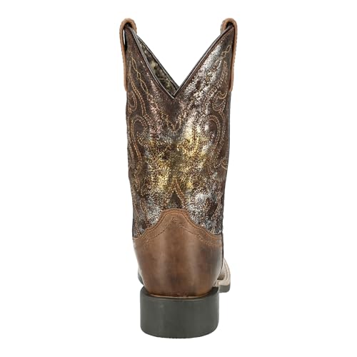 Smoky Mountain Western Boots Girls Sadie Metallic Brown 3403C2