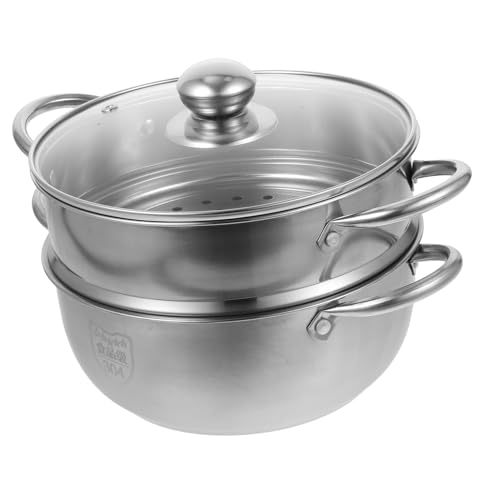 DECHOUS 1個 ステンレス蒸し器 皿 メーカー スープ容器 ケトル Ihコンロ用蒸し器 電気蒸し器調理 染色 インスタント スープ冷凍容器 麺類 オイルフィルター スチームバスケット ガラス