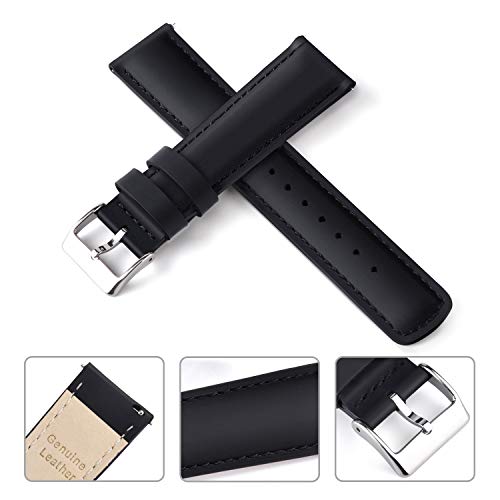 Ritche Quick Release Genuine Leather Watch Strap for Men Women 18mm 20mm 21mm 22mm 23mm 24mm