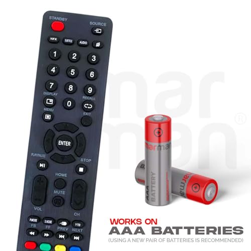 Image of marman Compatible with iBell Tv Remote Control Original Suitable for LED LCD Television Non Voice Command - Match Exactly with Existing Remote Key by Key for Better Performance