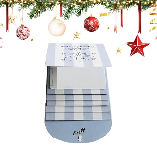 Generico Porta tarjetas de Navidad hecho a mano, libro extraíble en cascada | Libro de felicitaciones para cumpleaños – para niños adultos, celebraciones, fiestas, cumpleaños y reuniones