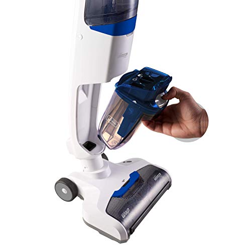 Extratora e Limpadora de Piso Vertical WAP Floor Cleaner Mob sem Fio a Bateria, Branco e Azul