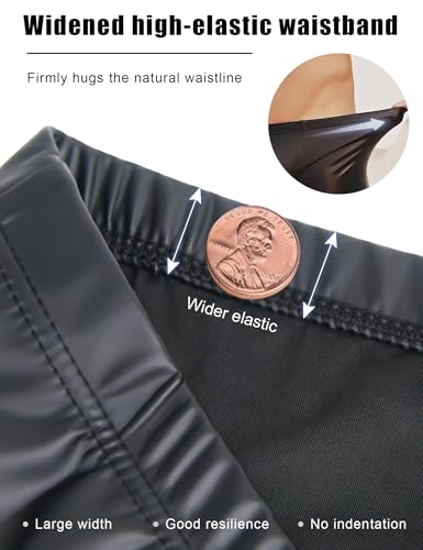 comeondear Mens Lingerie for Straight Men Sexy Faux Leather Boxer Briefs Low Rise Male Thongs Underwear for Men4