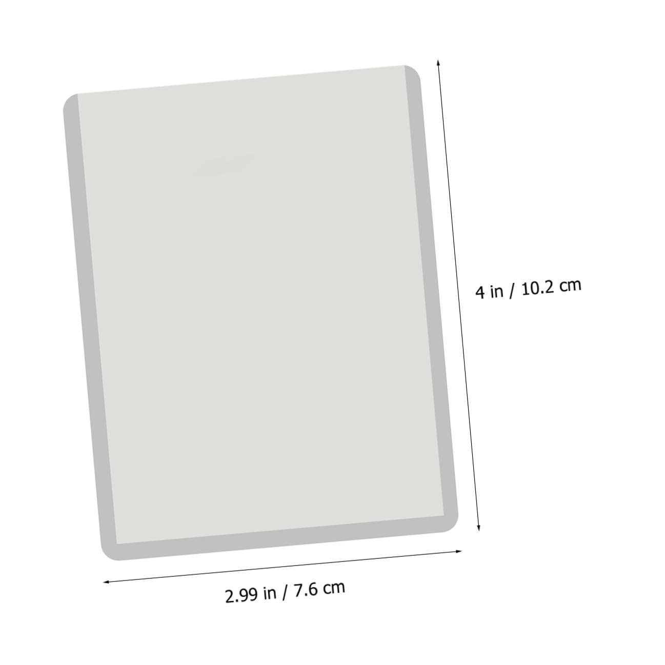 Toyvian 100pezzi Bustine Trasparenti Per Carte Bustine Protettive Per Carte Da Gioco Custodie in Pvc Per Per Riporre Le Protettive Per Da Collezione