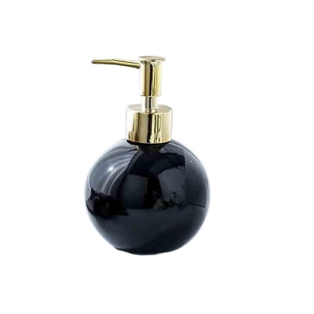 Bx9re7tk3g Black Hand Wash Dispenser Lotion Dispenser Ceramic Hand Wash Bottle Push Soap Bathroom White/ 300Ml Bathroom & Kitchen(Black)