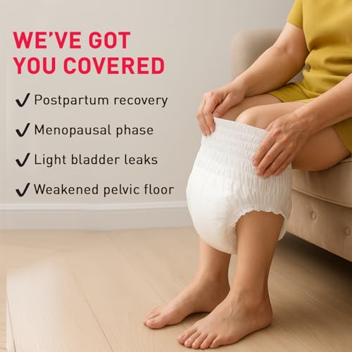 Image of Sirona Incontinence Panties for Girls & Women |M-L (28-26 Inch) | Pack of 10 | Bladder Leak Protection | 360 Coverage for Stress Free Periods | Rash Free | Super Absorbent with Comfortable Fit
