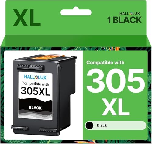 305XL Druckerpatronen Schwarz Kompatibel für HP 305 Schwarz mit Deskjet 2820e Patronen 2700 2710 2720e 2724 4120 4120e 4110 4110e Envy 6000 6020e 6032 6032e 6400 6420 6420e 6432 (1 Pack)