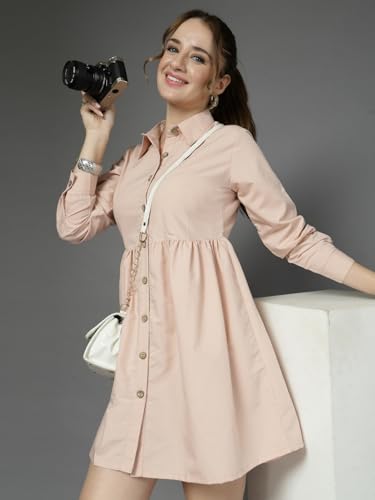 Robe chemise pour femme Style Quotient fluide pour sublimer la silhouette sans effort