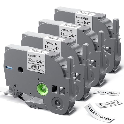 Image of Compatible with Brother P Touch TZe-231 Label Maker Tape 12mm 0.47 inch White