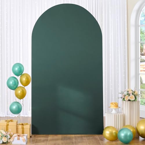 Housse d'arche de mariage verte infroissable en spandex de 2,2 m pour un décor sans pli
