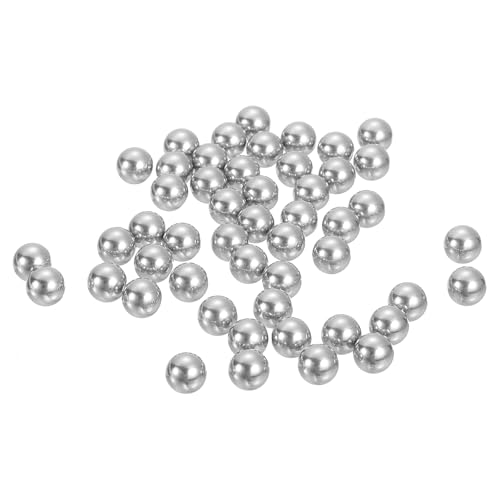 sourcing map 7mm Bearing Balls, 50 Pcs 304 Stainless Steel G100 Precision Balls Metric Mixing Balls for Bearings Bicycles Casters