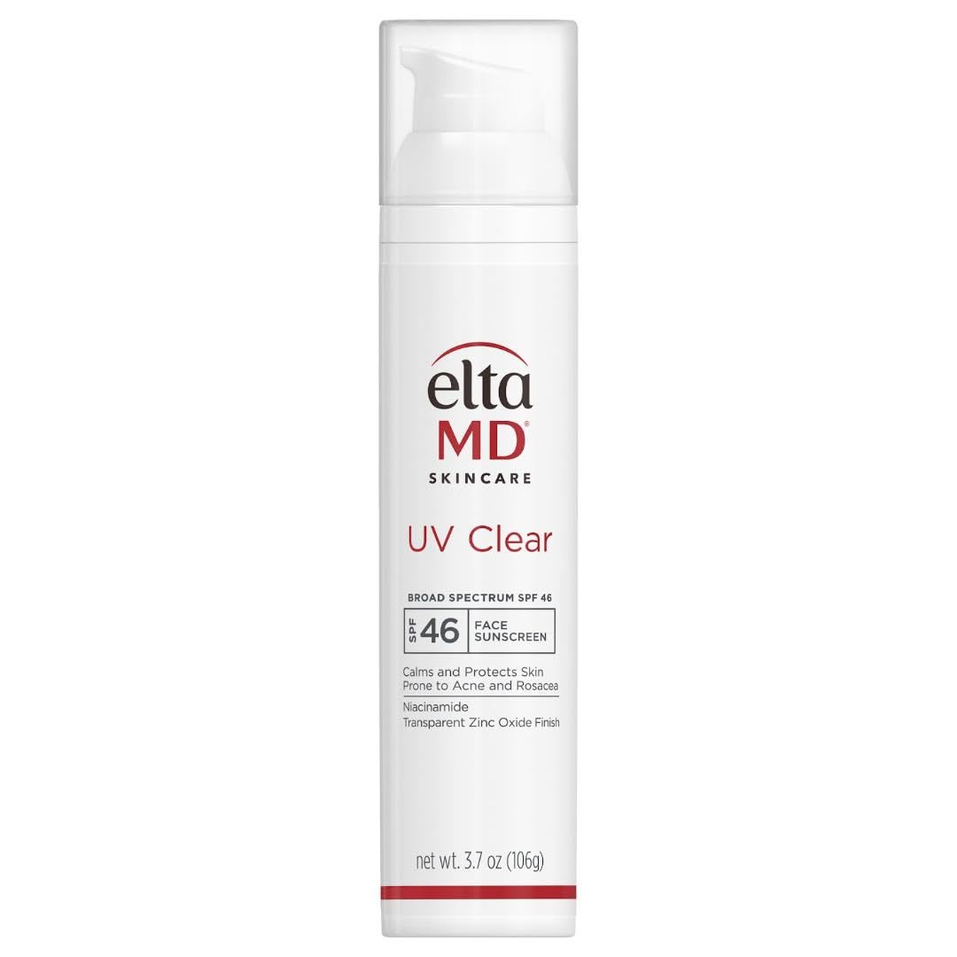 EltaMD UV Clear Face Sunscreen SPF 46, Oil-Free Sunscreen with Zinc Oxide, Dermatologist Recommended 3.7 oz