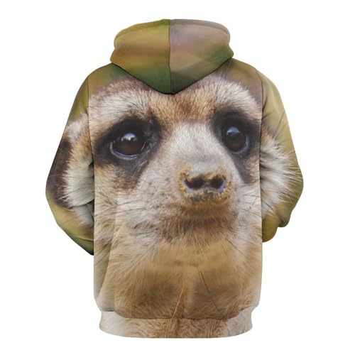 Sweats à capuche Mangouste le pull unisexe idéal contre le froid en taille S