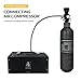 TUXING 4500Psi Carbon Fiber Frosted Air Tank,0.48L/480CC/29Cu in Pcp Air Tank,HPA Composite Cylinder for PCP Airgun Charging System Paintball Fill Station