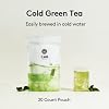 OSULLOC Cold Green Tea, Unsweetened Iced Tea Bags, Stick-Type in Pouch Package, Premium Organic Pure Tea from Jeju, 20 count, 1.41 oz, 40g