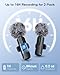 Wireless Mini Microphone for iPhone - 2 Pack Lavalier bluetooth Microphone for Video Recording, 2 In 1 Noise Reduction Lapel Mic for Ipad, Android, Clip-on Mini Mic for Tiktok Youtube Vlog Podcast