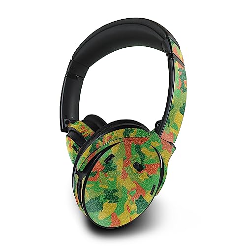 Image of MightySkins Glossy Glitter Skin Compatible with Bose QuietComfort 45 Headphones Spring Camouflage | Protective, Durable High-Gloss Glitter Finish | Easy to Apply