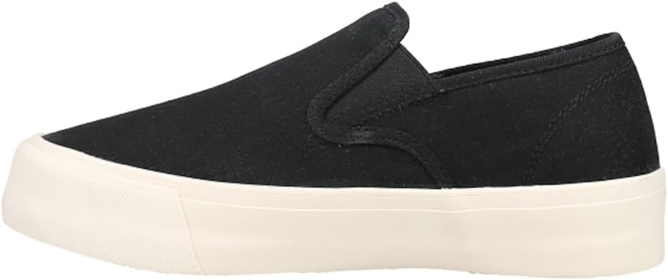 SEAVEES Womens Baja Slip-on Platform Sneaker, Black, 10 US