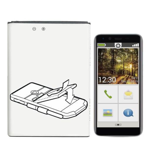 Ersatzakku für Emporia smart.3Mini/Smart.4 [2800mAh ] Hohe kapazität.kompatibel mit für Emporia SMART.4 Emporia SMART.3mini
