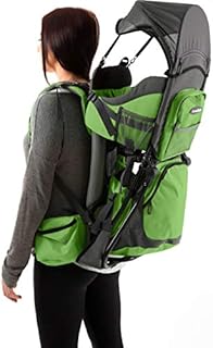 Premium Baby Backpack Carrier for Hiking with Kids – Carry Your Child Ergonomically (Green/Grey)…