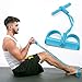 Cuerda Elástica de Pedal Barra de Pilates Bandas Elasticas Musculacion,Bandas de Resistencia con Cinco Tubo de Látex Barra de Pilates Cuerda de Tensión Multifunción(tlq-Azul)