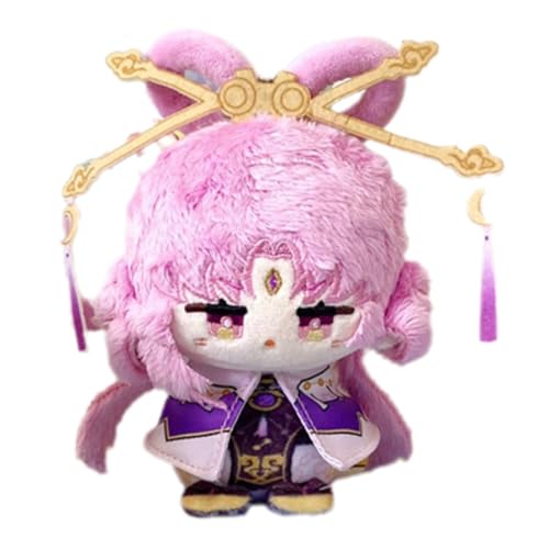 TOPLITHE Peluche Star Rail, Peluche d'Anime Mignonne de 12CM Porte-clés Doux en Coton Adorable for Les Fans de Jeux HSR(Fu Xuan)