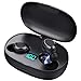 Mini bezprzewodowe słuchawki douszne, słuchawki Bluetooth 5.0 z super mini rozmiarem 3 G, czas odtwarzania do 50 godzin, głęboki bas, mikrofon, zaawansowana redukcja szumów, bezprzewodowe etui do ładowania 2200 mAh