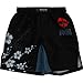 Hardcore Training Kids Shorts Sakura Black Short de Boxe Enfant Fitness MMA BJJ Vêtements de Sport (8 Years)