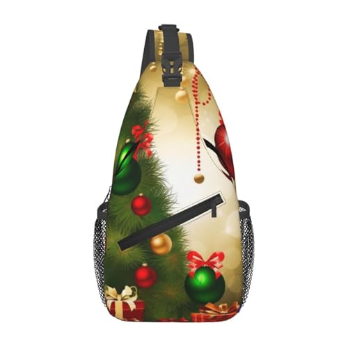 Bolso cruzado casual para hombre y mujer negro miniatura 1