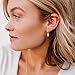 Pearl Earrings for Women Trendy,Silver Dainty Prom Wedding Earring Fashion Pearl Drop Earring Hypoallergenic Small Cute Silver Stud Earrings for Women Fashion Wedding Jewelry Gifts