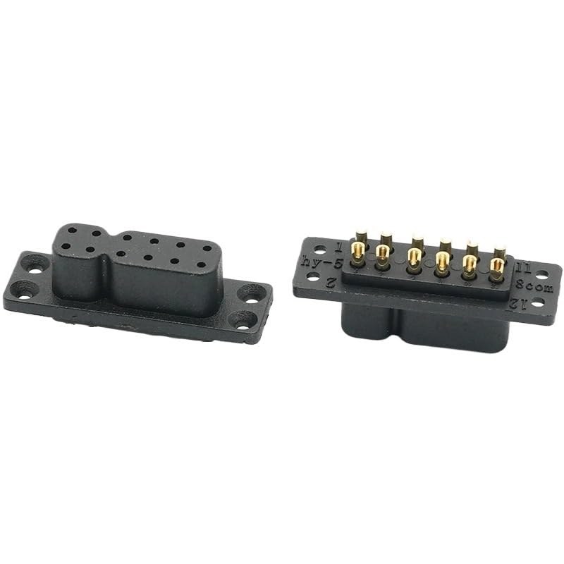 Conector de potencia alta temperatura JY12P macho hembra miniatura 5