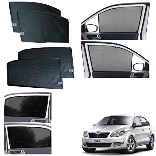 Image of WolkomHome car Fix Curtain Window Shades Half Curtains Sunshade for Rapid