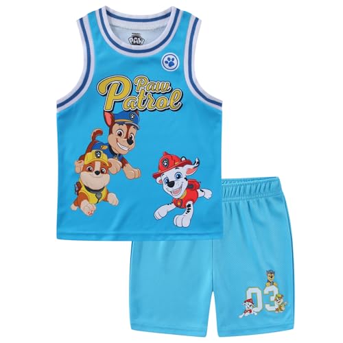 Paw Patrol Boys Tank Top and Mesh Short Set for Toddler to Big Kids