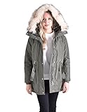 Coupe et taille : cette parka d'hiver classique a une coupe décontractée, qui offre un espace généreux, permettant de porter des couches supplémentaires en dessous.