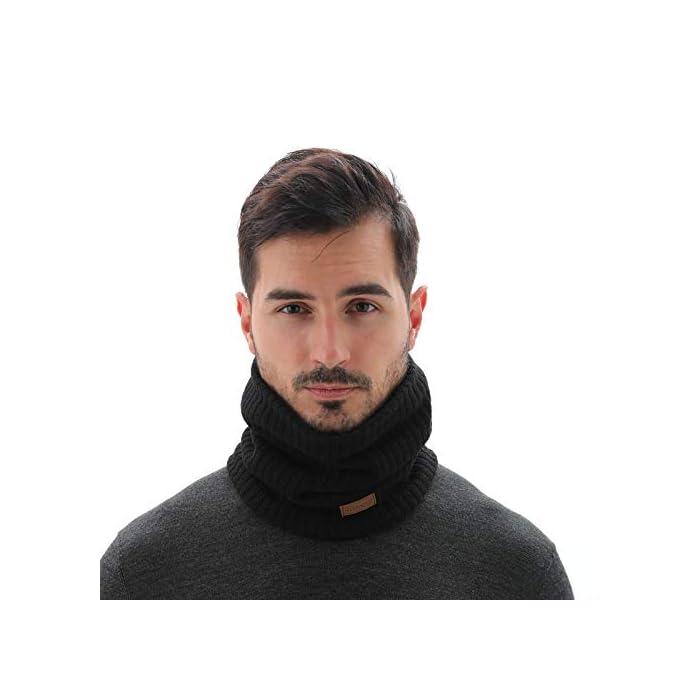 NovForth Winter Neck Warmer Fleece Lined Infinity Scarf - Image 3
