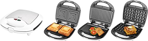 Sandwichera ECG S 399 3 en 1 para preparar gofres y desayunos en familia 8