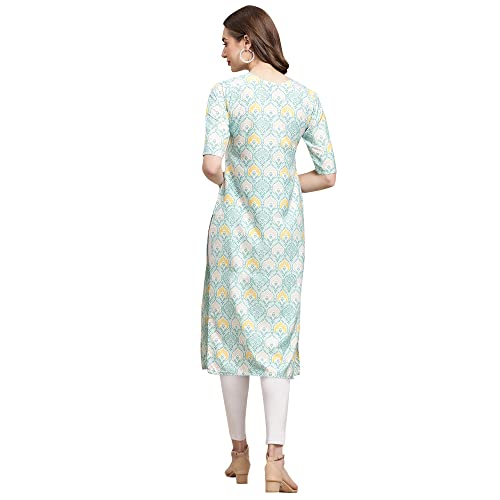 Image of Pinkmint Women's Crepe Digital Print Straight Kurta