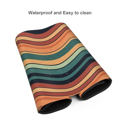 Tapis de souris de jeu géant 40x90 cm ondulé pour bureau et maison