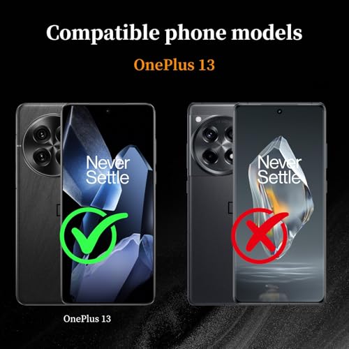 Image of PreCure [2 Pack] Tempered Glass Screen Protector for OnePlus 13 - Full Glue Edge-to-Edge 5D Curved Black Border, HD Clear, Scratch Resistant, Bubble-Free, Case Friendly