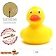 Duckshop I Badeente Malina Gelb – Der Klassiker unter den Quietscheenten I Quietscheentchen I L: 8,5 cm I Geschenk Kinder I Geschenk Sammler